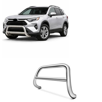 Black Horse A Bar No Skid Plate Stainless Steel fit 2021-2024 Toyota Venza