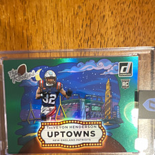 Panini Donruss Rookies & Highlights Uptowns TreVeyon Henderson RC TRU-6 Green