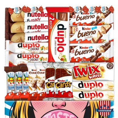 Schokolade Mix Box | 21 Stück | Schokoladen Box | Kinderschokolade| Candy & Bar
