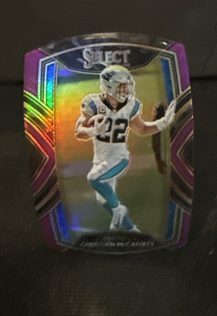 2020 Panini Select - Club Level Christian McCaffrey #207 Purple Prizm Die-Cut C1