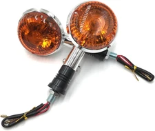 2Pcs Motorcycle Turn Signals Light Compatible With Yamaha XV400 XV650 XV1100 XVS