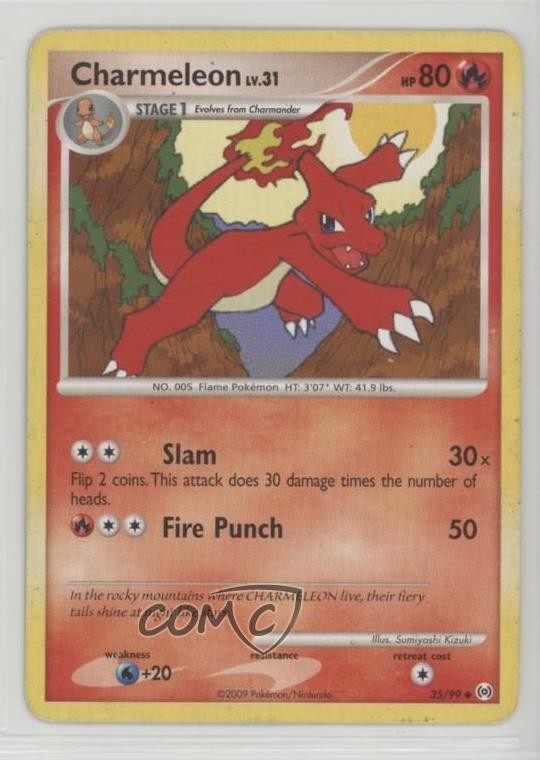 Charmeleon Pokémon Platinum Arceus #35 2009