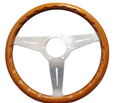 NARDI CLASSIC 330mm Wood Polish Spoke Steering Wheel JDM Vintage