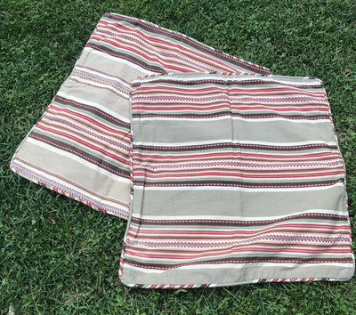 Pamela Kline Traditions   2 Euro Pillow Shams   Western/Navajo Stripes