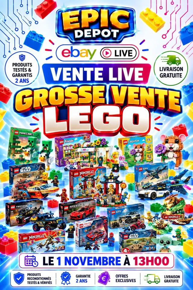 GROSSE VENTE DE LEGO NEUF NOEL AVANT L'HEURE