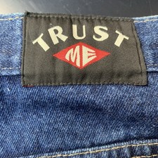 Trust Me Jeans Shorts 24 Womens Plus Embroidered Butterflies Made In USA New VTG