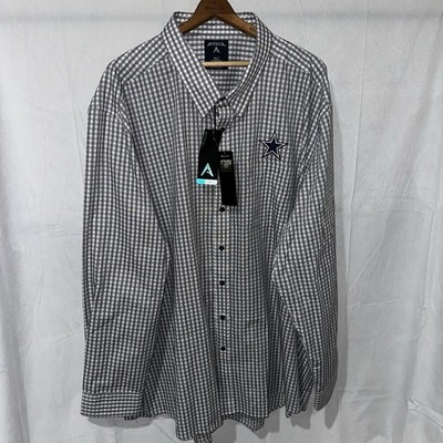 dallas cowboys dress shirt Women's WEAR By Erin Andrews Denim Long Sleeve Button-Up way stretch fabric that wicks away moisture NWT Dallas Cowboys NFL Long