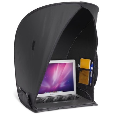 RitzGear Pop-Up Laptop Sun Shade | Portable Compact Anti-Glare Screen Black