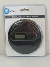 ONN Portable Personal CD Player with FM Radio OND19AAA11 Black New Sealed