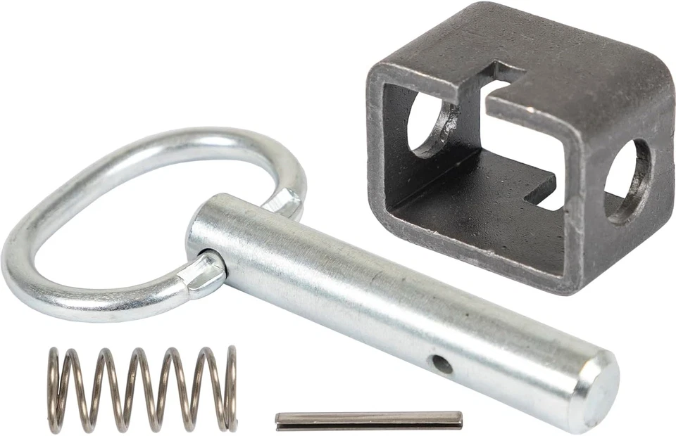 B2598H Weld-On 5/8" Spring Latch Assembly with Plain Tube, Spring Loaded Bolt, 4 - Image 2 of 4