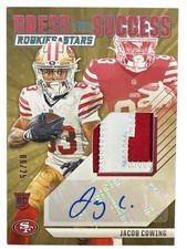 2024 PANINI ROOKIES & STARS JACOB COWING ROOKIE DRESS PRIME PATCH AUTO /25 RPA