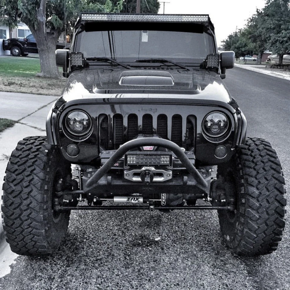 Lentes de señal de giro delanteras ahumadas Recon con LED blancos para Wrangler JK 264134WHBK Foto 4 de 4