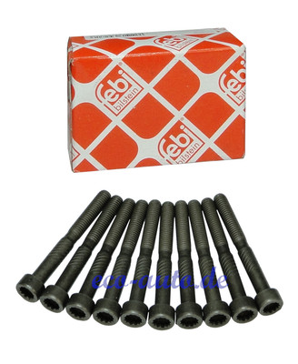 10 x FEBI BILSTEIN Schraube, Nockenwellenlagerbock für VW TRANSPORTER