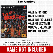 The Warriors 100 PS2 Memory Card All CHEATS ITEMS