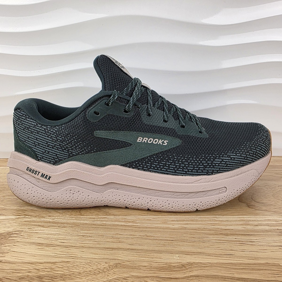 Brooks Ghost Max 2 Mens Running Shoes Green Tan 1104311D324 Size 10.5 D Brooks Ghost Max 2 Honey Dew Blue Limited Edition Men Road  main image 3