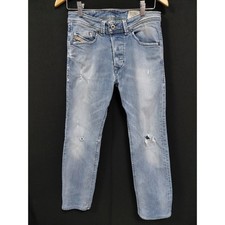 Diesel Distressed Light Wash Jeans Mid 10-12 in Regular Denim Men Size 26