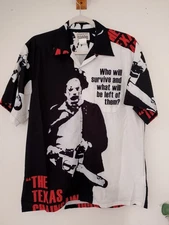 Wacko Maria Texas Chainsaw Massacre Hawaiian Shirt SIZE Medium NWOT.