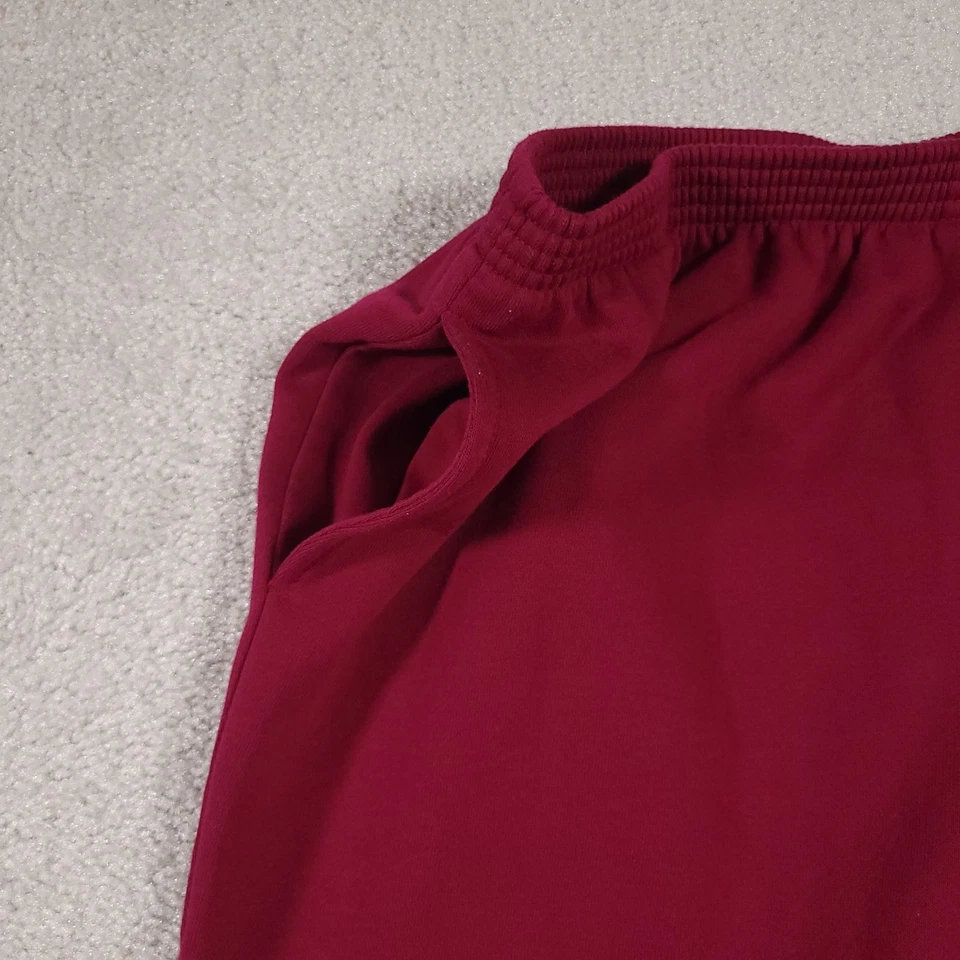 Alfred Dunner Pants Women's 12 Red Sweatpants Polyester Blend Elastic Waist - Image 4 of 4