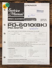 Pioneer PD-6010 CD Player Service Manual Original
