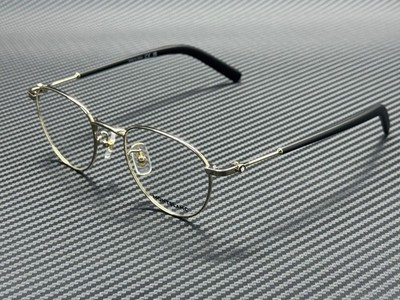 MONT BLANC MB0423O 001 Matte Black Gold Men's 49 mm Medium Eyeglasses