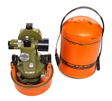 Wild Heerbrugg Theodolite T1 Survey Instrument w/Travel Case Switzerland