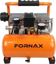 Compresor de aire ultra silencioso FORNAX 1,3 galones 65 dB sin aceite 125 PSI
