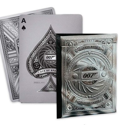 James Bond 007 Silver Edition Spielkarten Pokerdeck von theory11