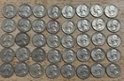 Lot of 40 1963 Washington Quarters Circulated - Full Roll