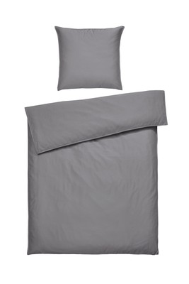 casa NOVA Bettwäsche EMMA BT 155x220 cm grau Bettbezug Bettzeug