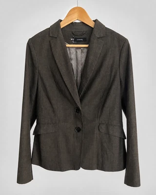 comma Damenblazer Gr. 40 graubraun meliert tailliert Business klassisch - Bild 1 von 4