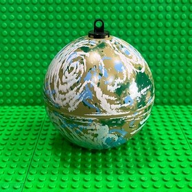 Lego Star Wars Cylinder Hemisphere Endor (98107pb03) Green Blue and White Planet