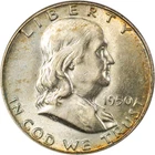 1950 Franklin Half Dollar - FBL - Toned - AU!