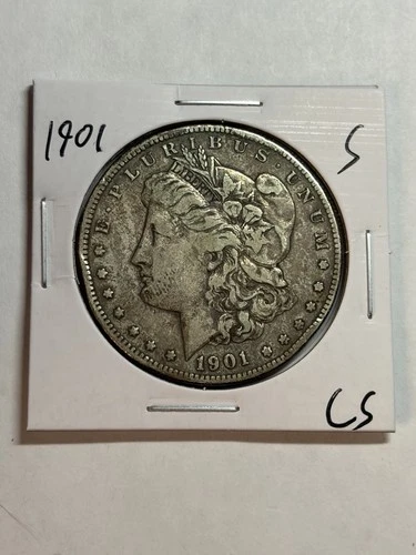 1901-S MORGAN SILVER DOLLAR XF DETAIL TOUGH DATE SAN FRANCISCO MINT