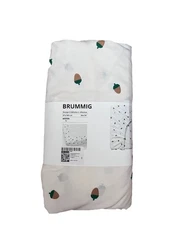 BRUMMIG Fitted sheet, acorn pattern/multicolor, 38x74 "