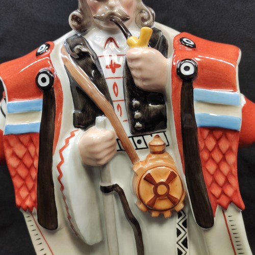 HEREND 5440 Hungarian Folk Brigand of Bakony Woods Figurine Pipe.Large 13.5” - Picture 5 of 24