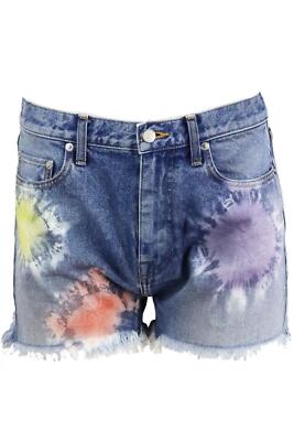 JOHN ELLIOTT TIE DYED DENIM SHORTS W27 UK 8/10