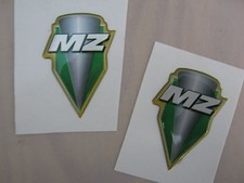 Plakette Aufkleber Dekor  (2 Stück) MZ SM SX RT 125 & Baghira / Mastiff.