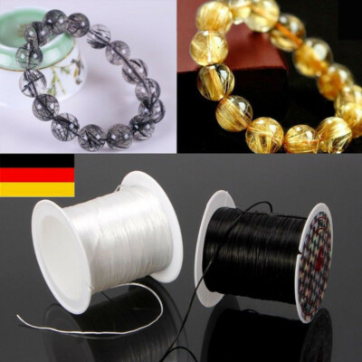 10m Elastische Schnur Perlenschnur Perlen Faden Stretch Gummiband & perlen DIY