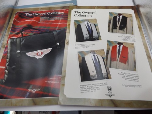 ROLLS ROYCE BENTLEY OWNERS COLLECTION FOLDER WITH INSERTS & ORDER FORM - Picture 7 of 9
