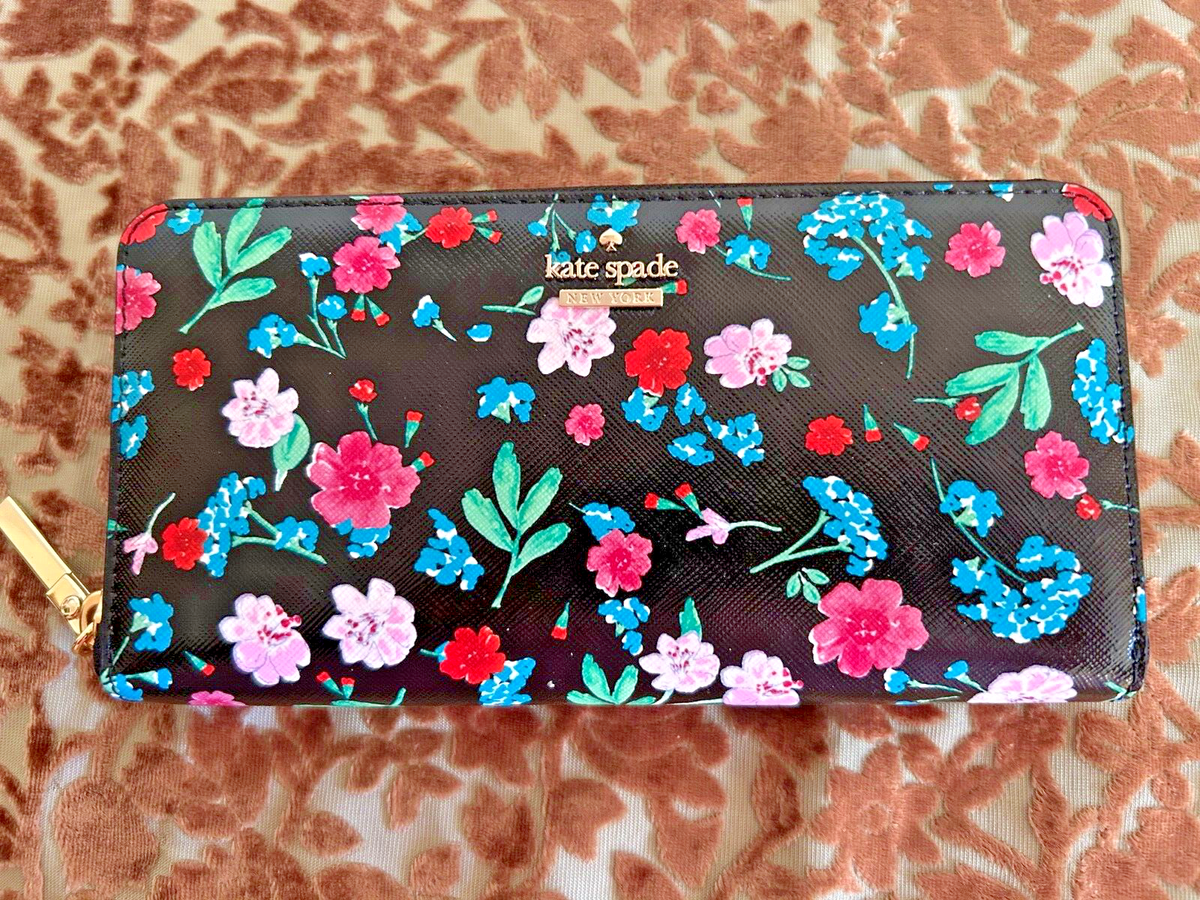 Kate Spade Cameron Street JARDIN Lacey Continental Zip Wallet 