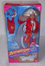 BAYWATCH BARBIE, LIFEGUARD BARBIE SAVES DOLPHIN FRIEND 1994, 13199, IN BOX