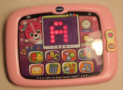 Vtech Light-Up Baby Touch Tablet Educational Play Toy - Pink - Tested Working