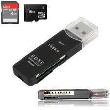 USB 3.0 Micro SD SDHC SDXC TF Memory Card Reader Writer Adapter For Notebook PC