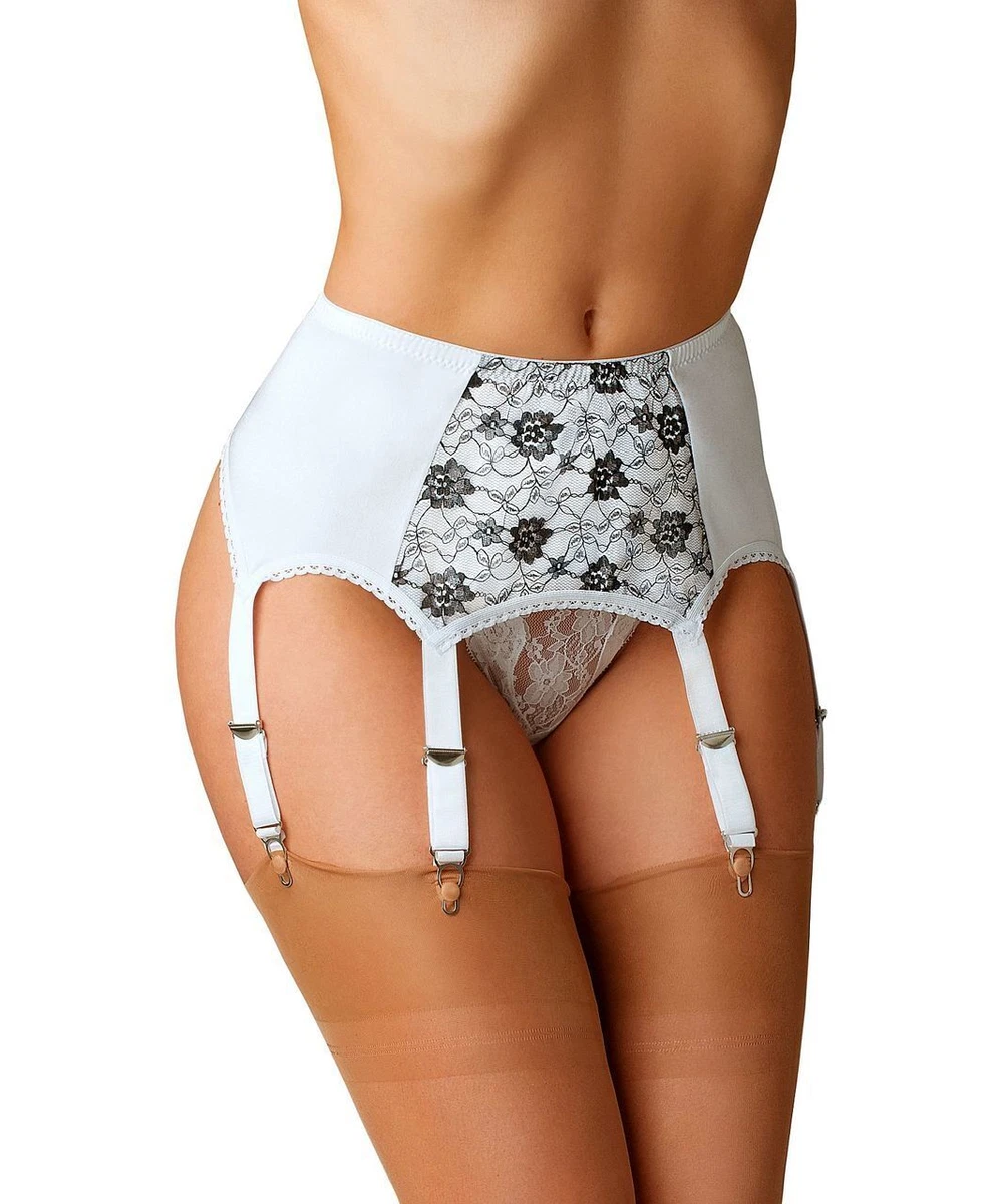 Garter belts with metal best sale clips