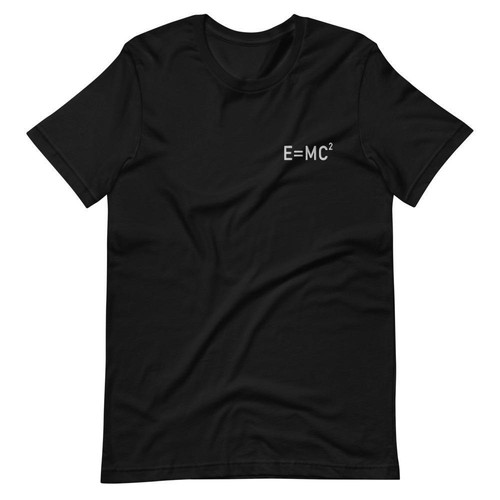 E=MC2 Embroidered Short-Sleeve Unisex T-Shirt - Picture 11 of 18