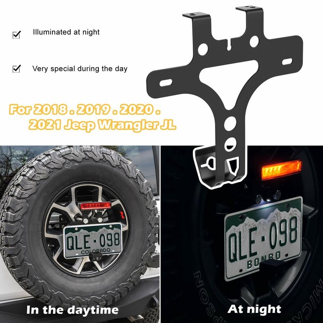 ARB For 199706 Jeep Wrangler Bumper License Plate Light Relocation Kit