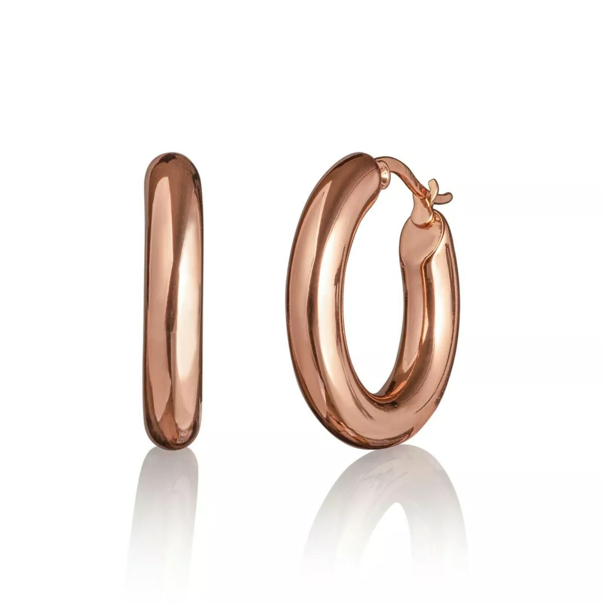 Chunky rose clearance gold earrings