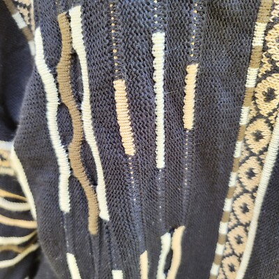 Vintage 90s Milford Sportswear 3D Cable Knit Crewneck Sweater Size 