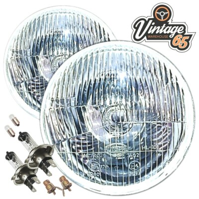 Klassisch Mini Halogen Scheinwerfer Umbausatz 7 '' Gewölbt Austin Rover Morris