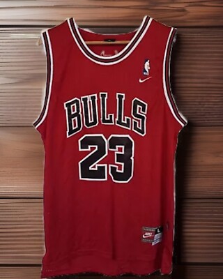 Nike Chicago Bulls Michael Jordan #23 Jersey NBA L +2 Length | eBay